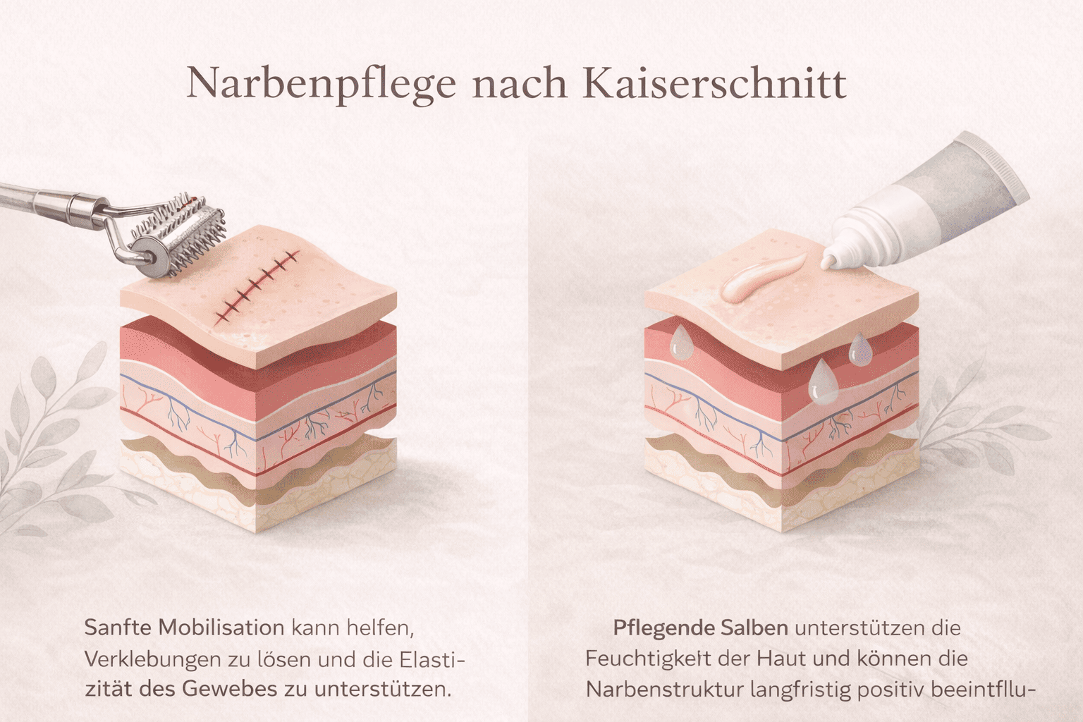 Kaiserschnitt Narbenpflege