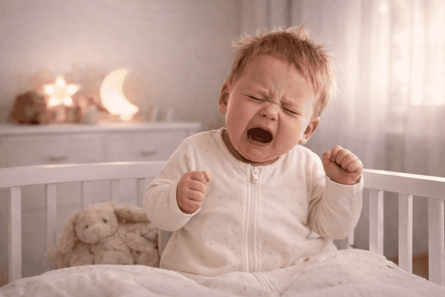 Baby ist übermüdet