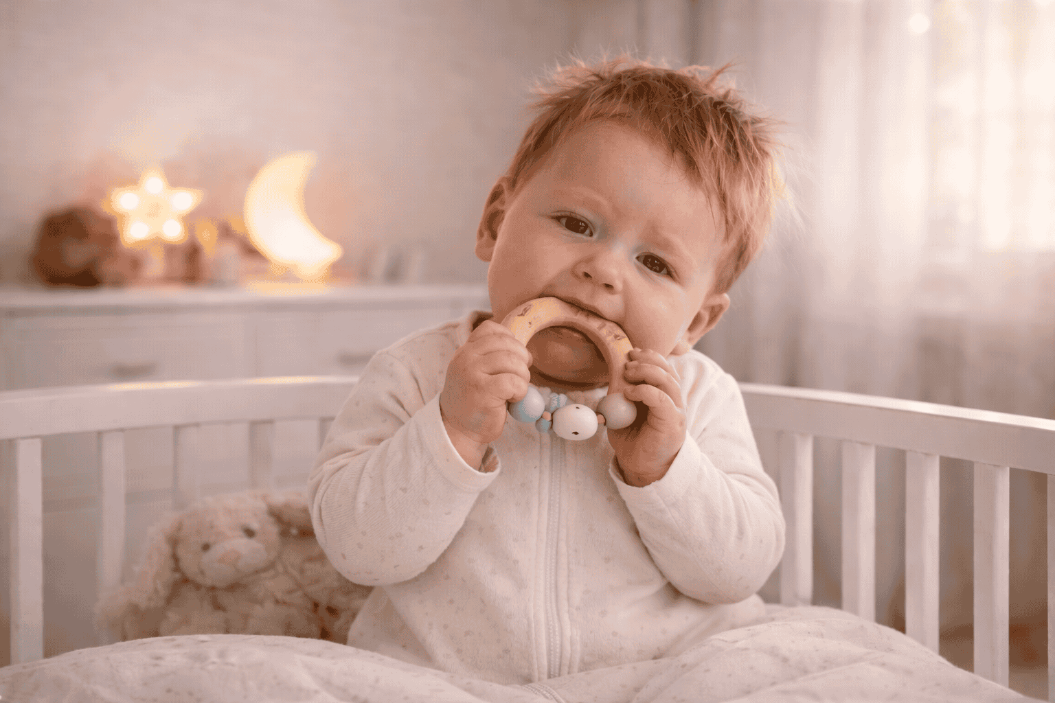 Baby ist am zahnen