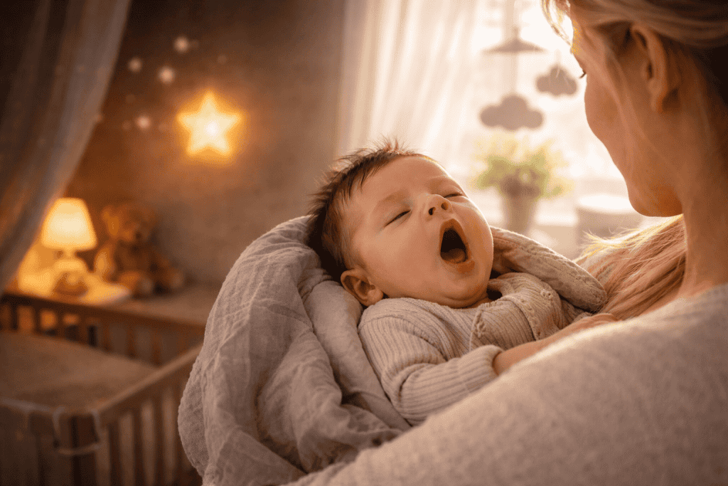 Ein Baby das Tag und Nacht verwechselt